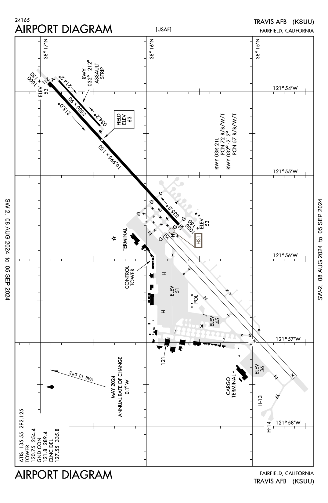 KSUU Airport Diagram