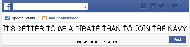 cool fonts generator free on Facebook