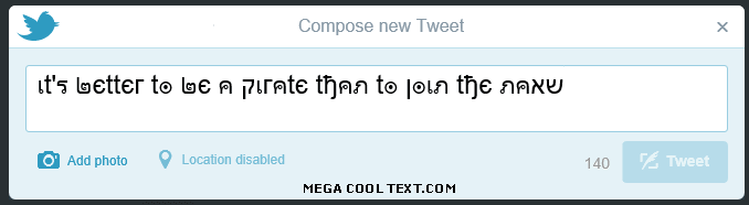 cool fonts online copy and paste on Twitter