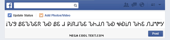 cool fonts online on Facebook