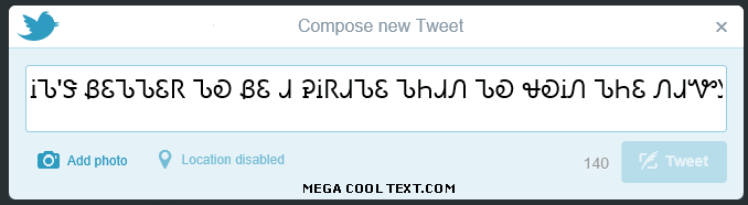 cool fonts online on Twitter