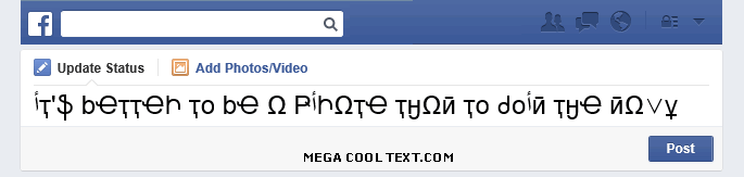 fonts generator on Facebook
