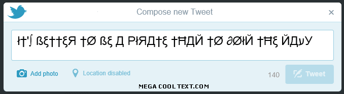 funny text creator on Twitter