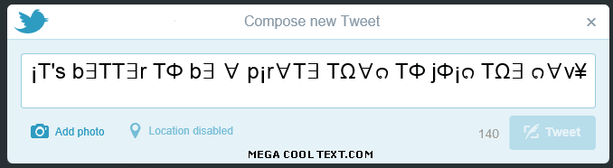 stylish text maker for facebook on Twitter