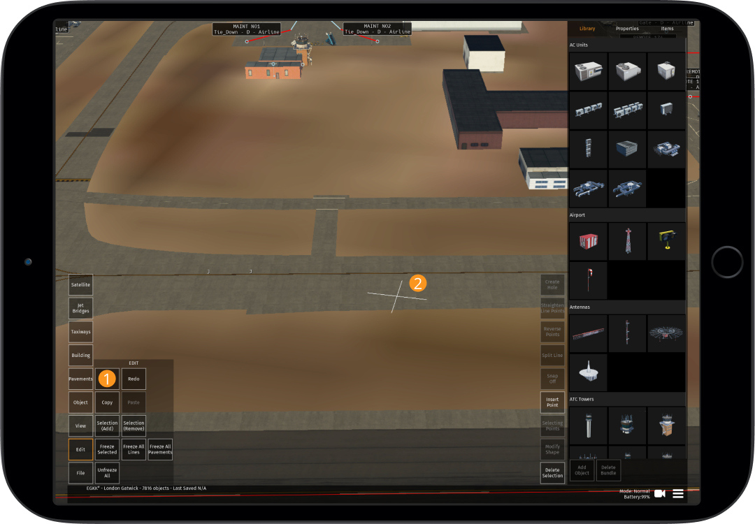 Image 6.1.4.1 - Copying & Pasting a Taxiway