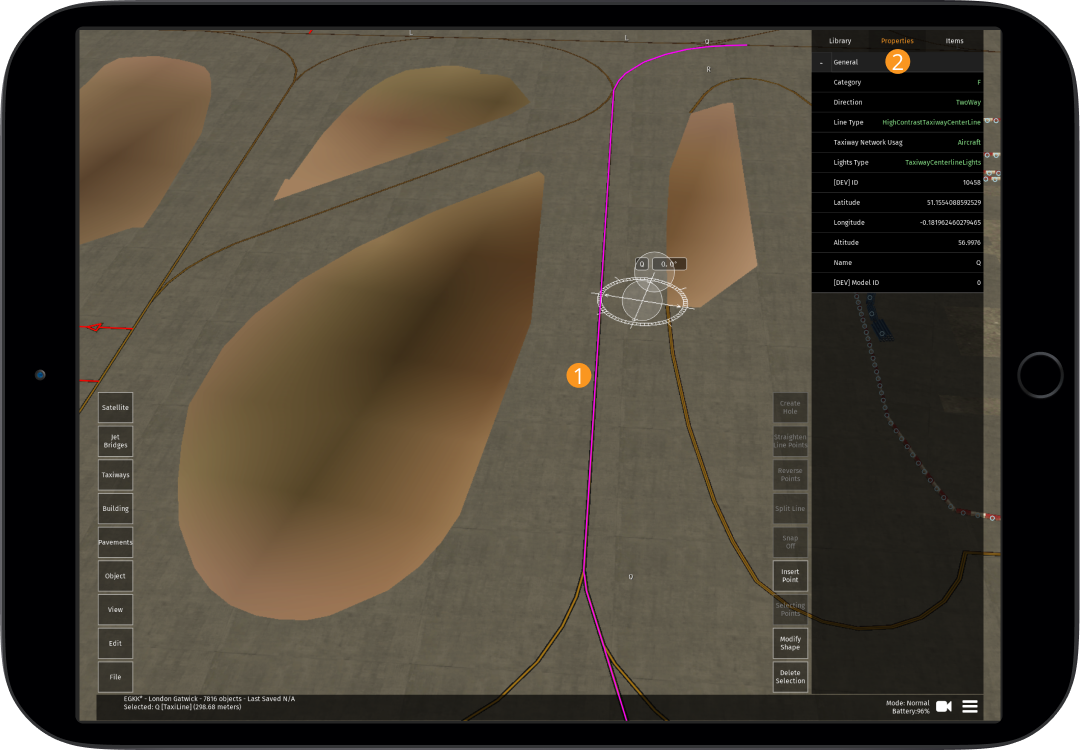 Image 5.2.1.1 - Pavement Properties