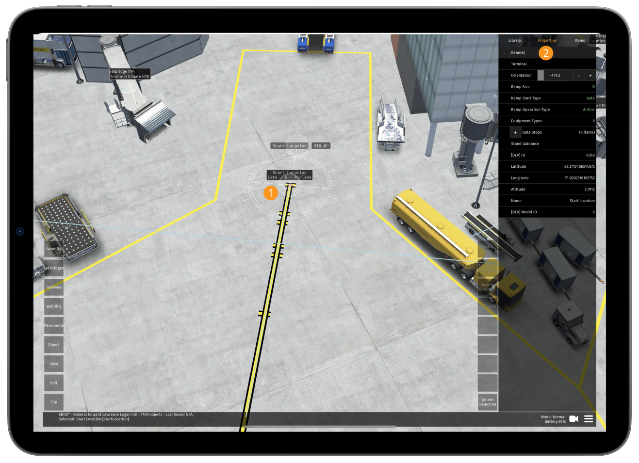 Image 7.2.1.1 - Start Location Properties