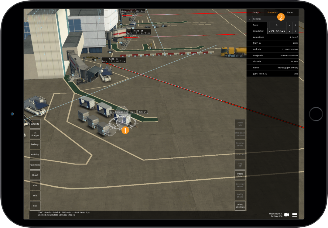 Image 7.3.1.1 - Changing Object Properties