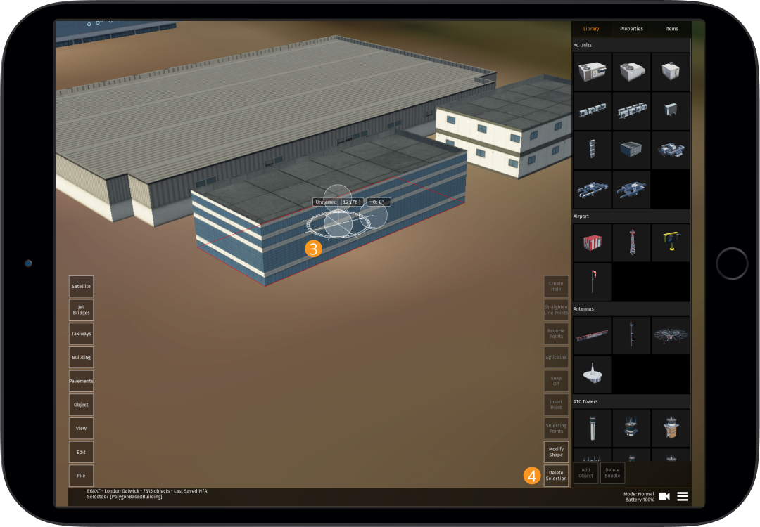 Image 8.1.6.2 - Deleting OSM Buildings