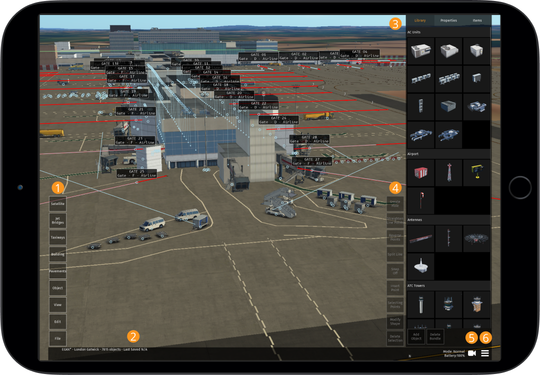 Image 2.1.1.1 - Scenery Editor Screen
